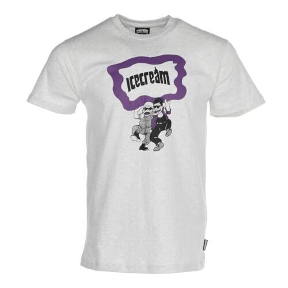 Ice Cream Pals Short Sleeve Tee Light Heather Grey LG